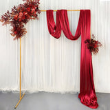 Other Wedding Decorations: Wedding Arch Gold Square Backdrop Flower Display Stand Background 2.2M