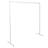Other Wedding Decorations: Wedding Arch White Square Backdrop Flower Display Stand Background 2.2M