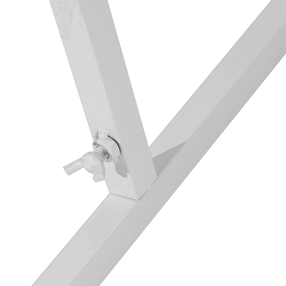 Other Wedding Decorations: Wedding Arch White Square Backdrop Flower Display Stand Background 2.2M