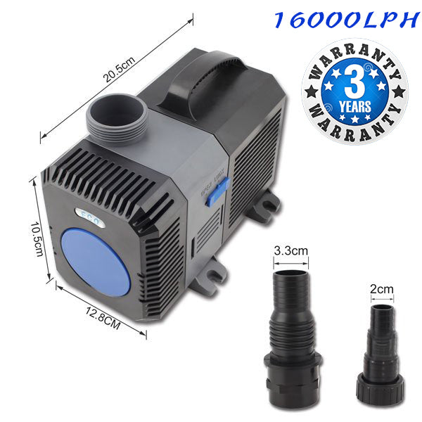 Aquarium Filters & Pumps: 140W 16000L/H Submersible Aquarium Fountain Pond Marine Water Pump Fish Tank NEW