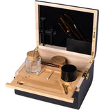 Vases & Table Decor: Wooden Storage Chest With Movable Tray Wood Lockable Stash Box Rolling Tray Gift