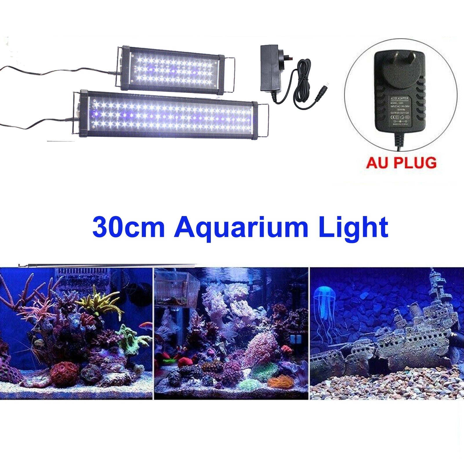 Bicycle Parts: 30cm Aquarium Light Lighting Full Spectrum Aqua Plant Fish Tank Bar LED Lamp