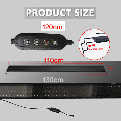 Aquarium Lighting: 120 CM 150W 244LED Aquarium LED Lighting  Marine Aqua Fish Tank Light NEW