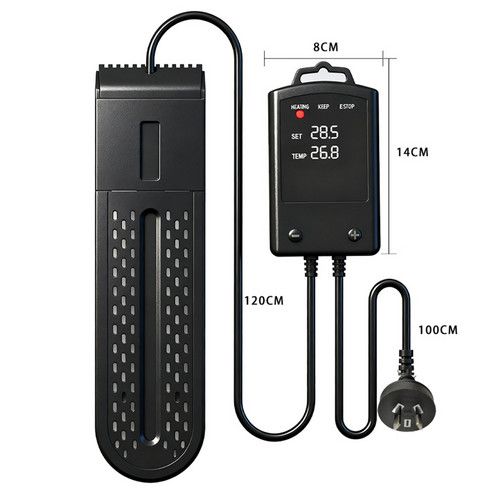 500W Submersible Aquarium Thermostat LCD Digital Display Aqua Fish Tank Water Heater