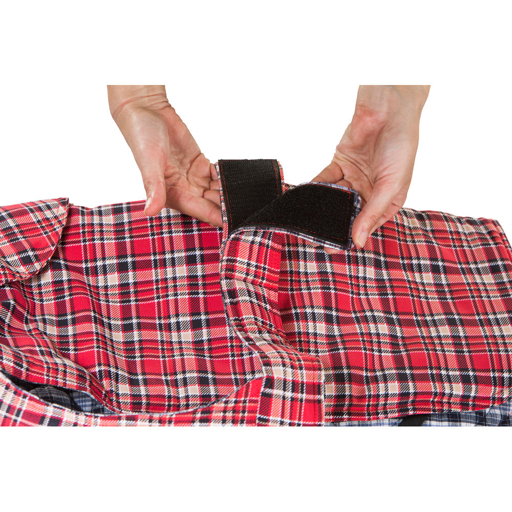 Dog Apparel: Tartan Red Dog Coat 45cm