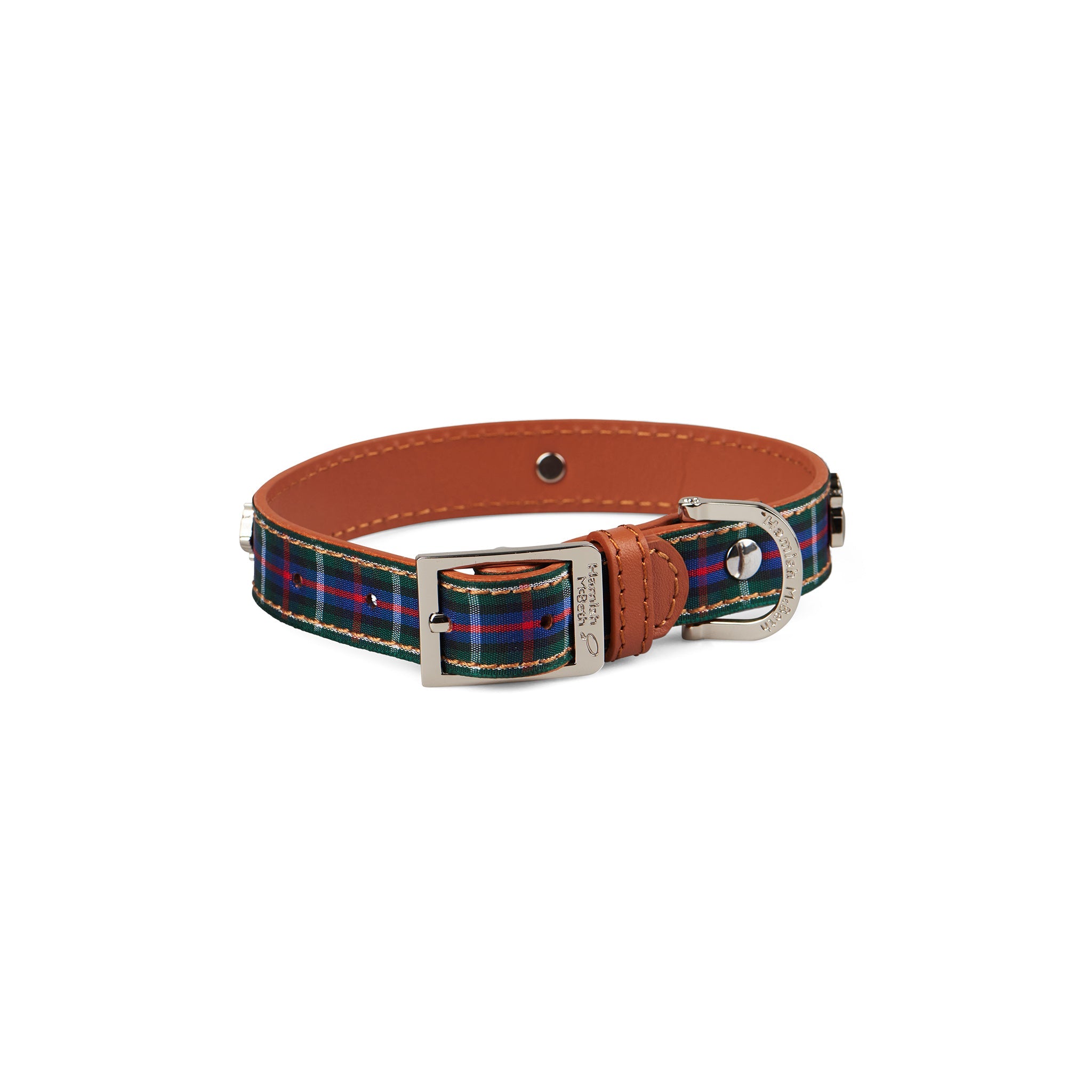 Dog Apparel: Highland Blue Tartan Dog Collar Medium