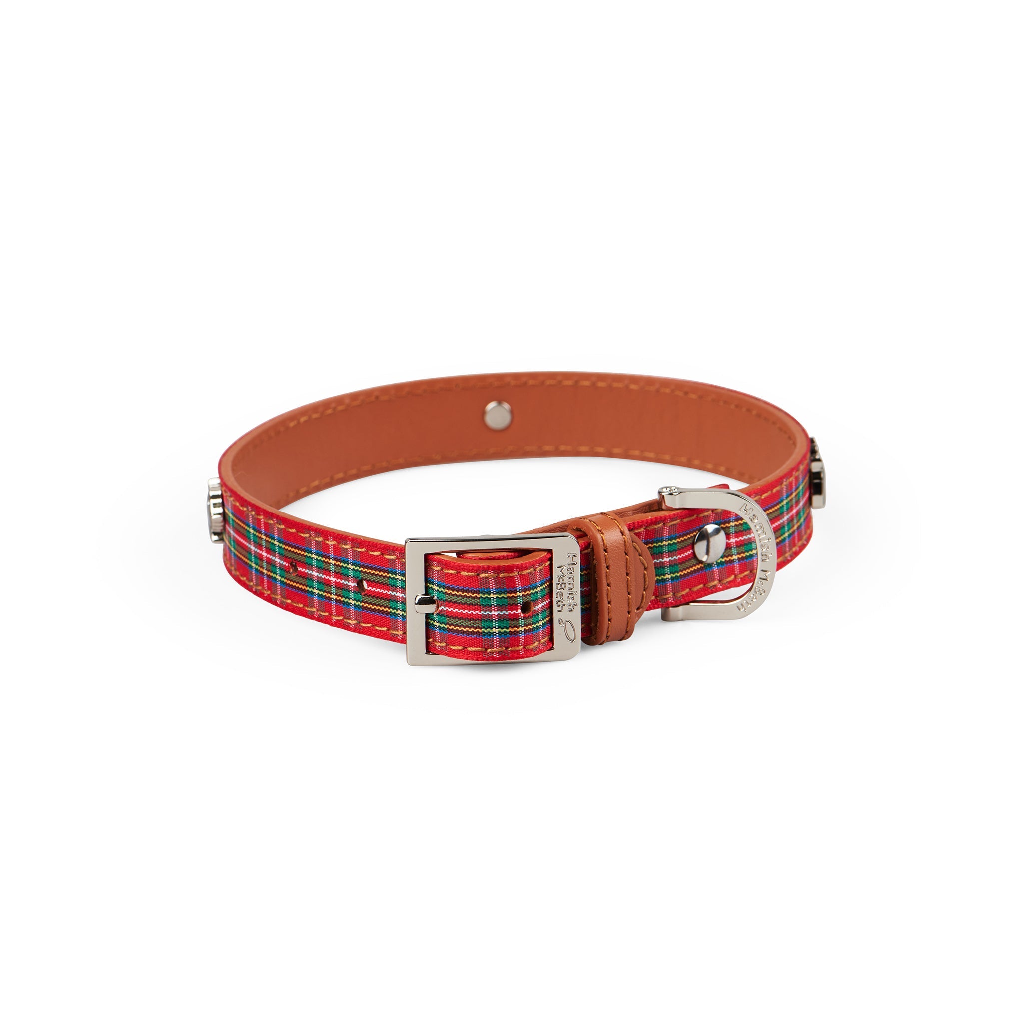 Automotive Parts: Highland Red Tartan Dog Collar Medium