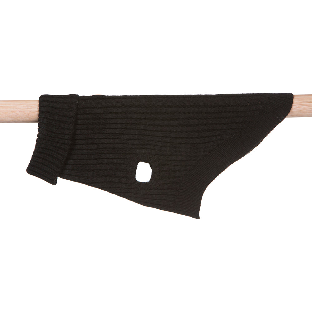 Dog Apparel: Black Dog Jumper 25cm