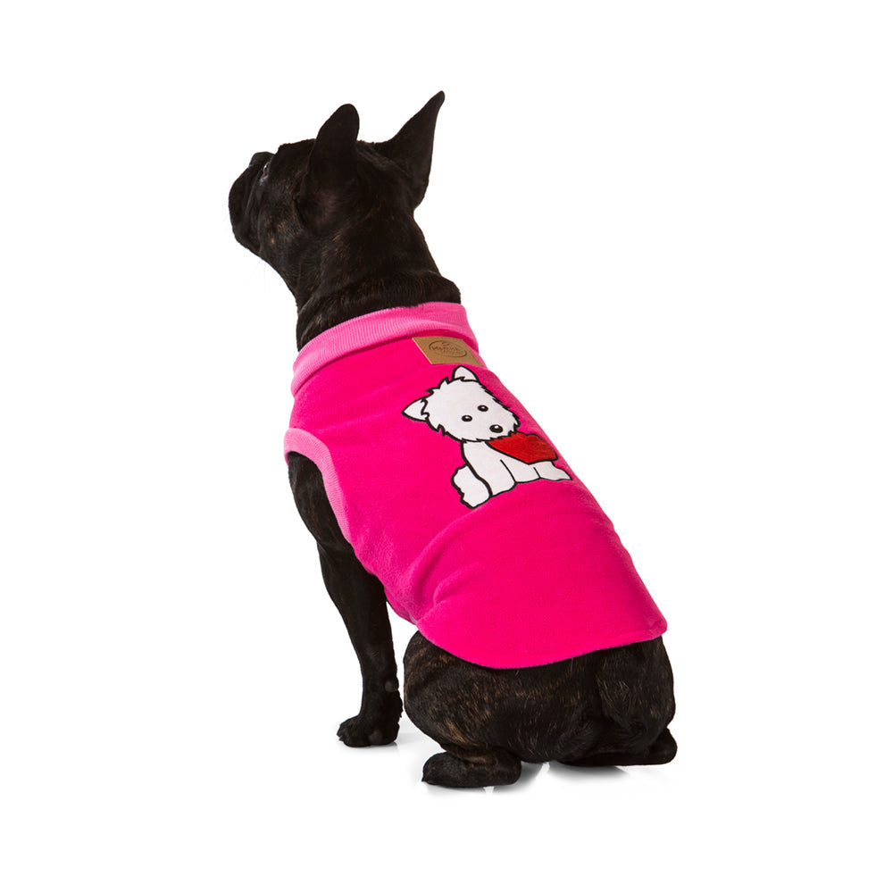 Dog Beds: Puppy Heart Pink Dog Pyjamas 30cm