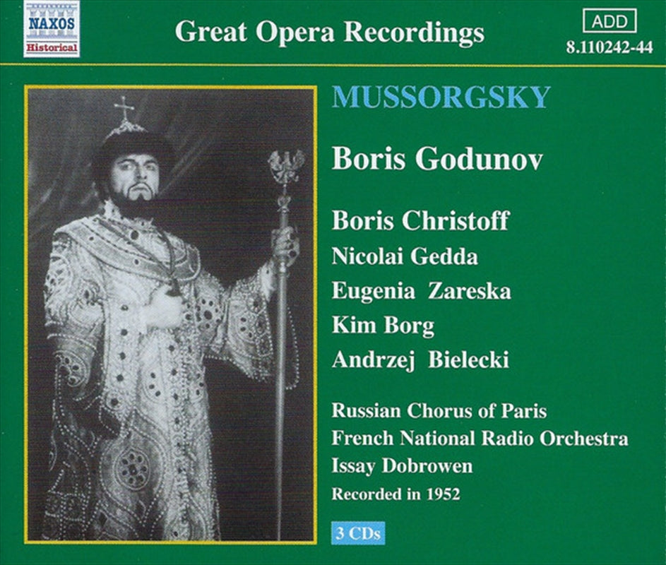 Music CDs: Mussorgsky: Boris Godunov 3Cd - Dobrowen, Issay: Russian Chorus Of Cd Album