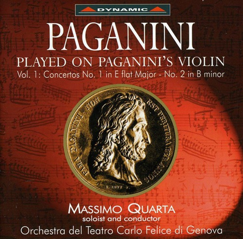 Music CDs: Paganini: Vln Conc No1-No2 - Quarta, Massimo Cd Album