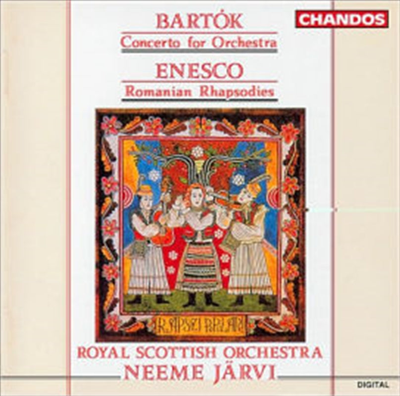 Music CDs: Bartok:Concerto For Orchestra - Jarvi: Rsno Cd Album