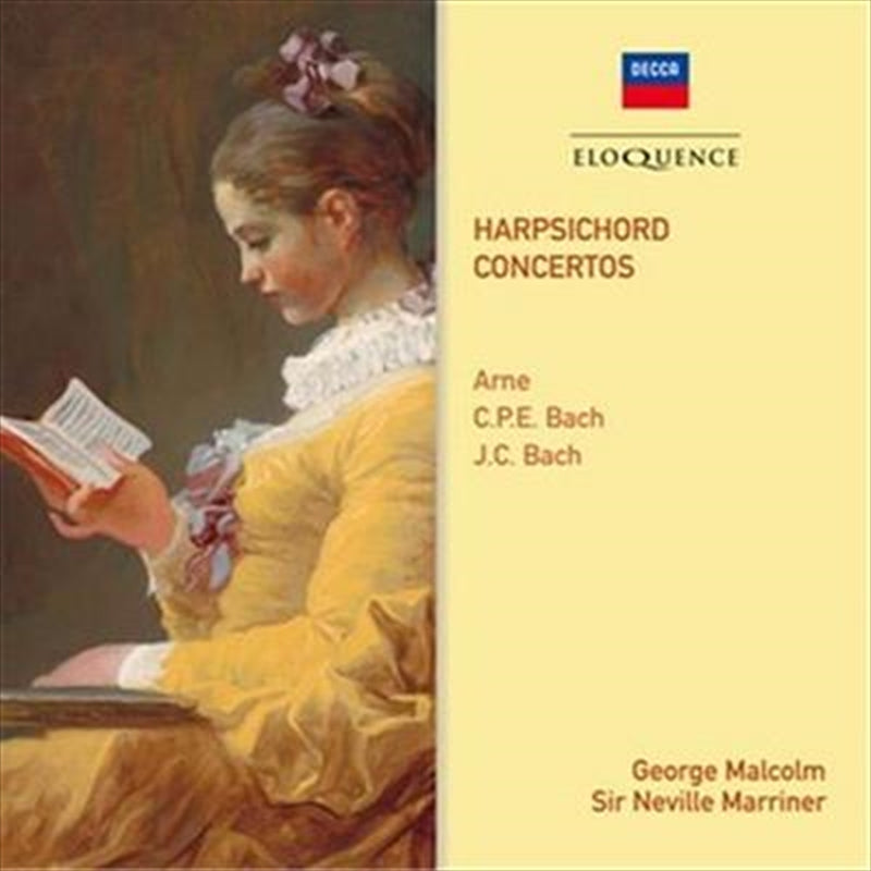 Music CDs: Harpsichord Concertos - Malcolm, George And Cpe Arne Cd Album