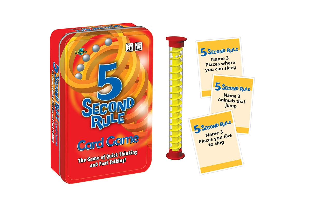 Card Games: 5 Second Rule Tin Card Game