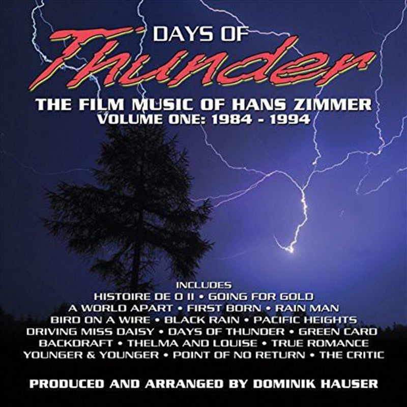 Music CDs: Days Of Thunder - Soundtrack: Hans Zimmer Cd Album