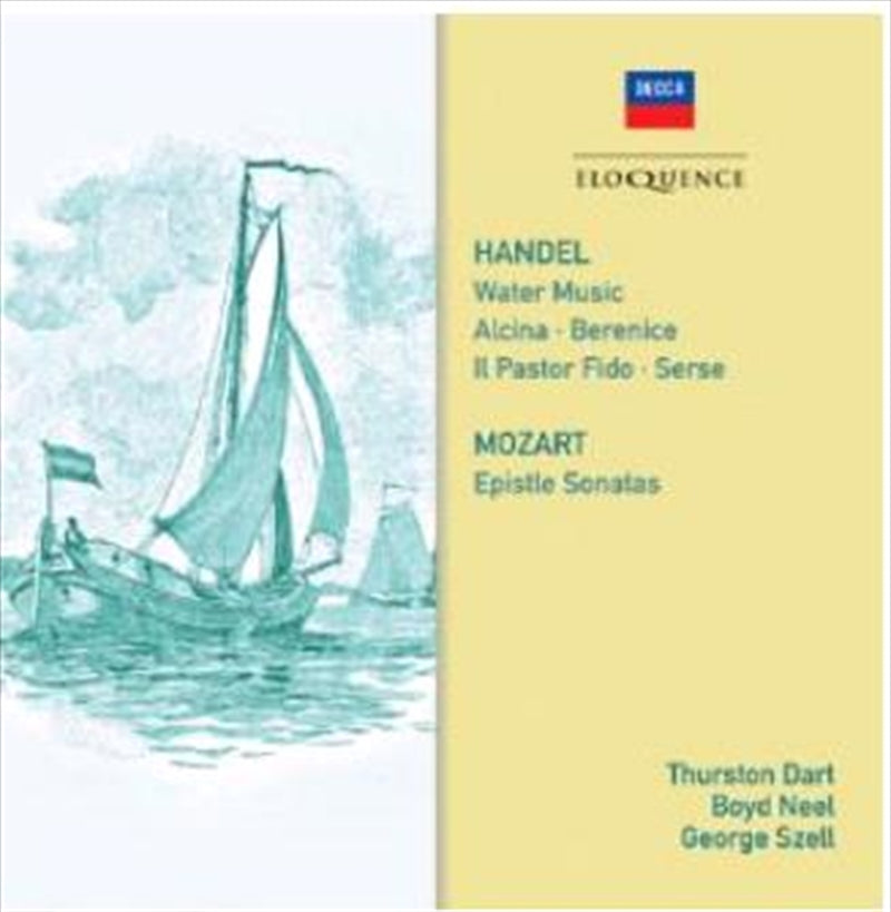 Music CDs: Handel: Water Music; Mozart: E - Dart, Thurston: Philomusica Of Lond Cd Album