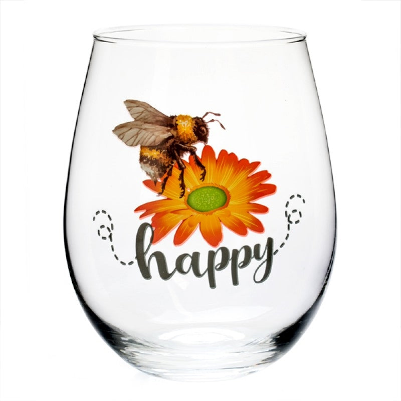 Artificial Flowers & Plants: Bee Happy Stemless Glass