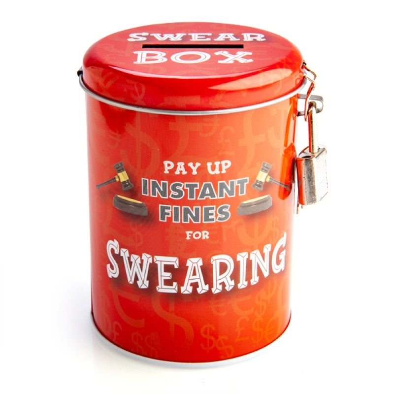 Automotive Decor: Swearing Fines Money Tin