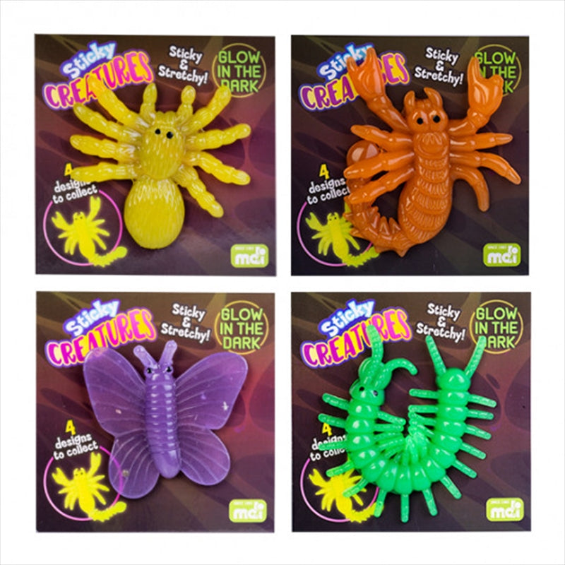 Activity Toys: Glow in the Dark Sticky Creatures (SENT AT RANDOM)