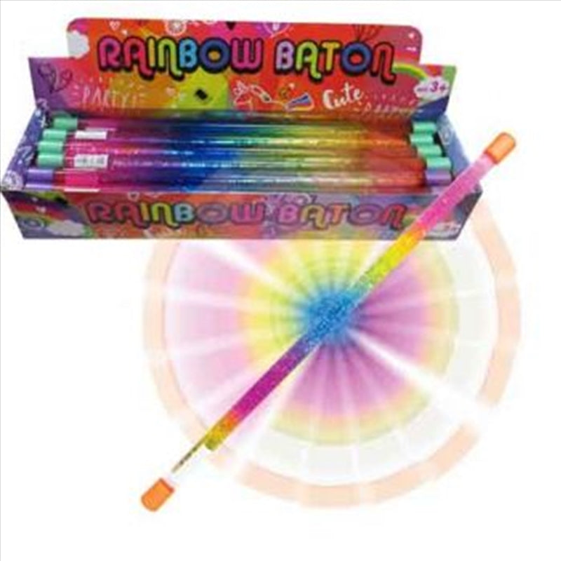 Novelty Gifts: Rainbow Baton 45cm (Sent At Random)