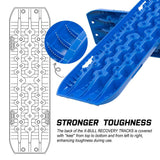4WD Recovery Tools: X-BULL Recovery tracks kit Boards 4WD strap mounting 4x4 Sand Snow Car qrange GEN3.0 6pcs blue