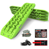 4WD Recovery Tools: X-BULL Recovery tracks kit Boards Sand Mud Trucks 6pcs strap mounting 4x4 Sand Snow Car green GEN3.0