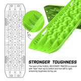 4WD Recovery Tools: X-BULL Recovery tracks kit Boards Sand Mud Trucks 6pcs strap mounting 4x4 Sand Snow Car green GEN3.0