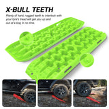 4WD Recovery Tools: X-BULL Recovery tracks kit Boards Sand Mud Trucks 6pcs strap mounting 4x4 Sand Snow Car green GEN3.0