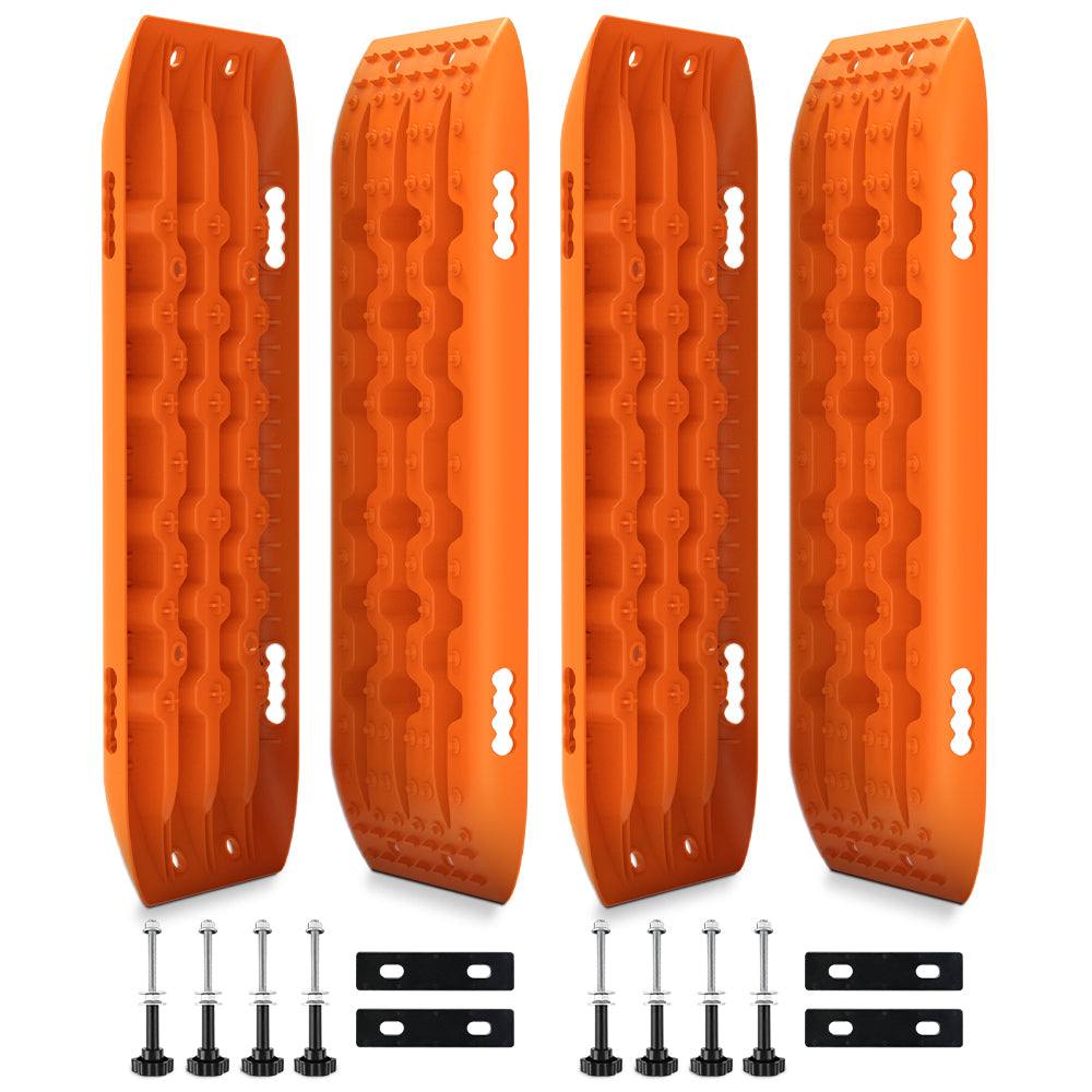 4WD Recovery Tools: X-BULL 4WD Recovery tracks 10T 2 Pairs/ Sand tracks/ Mud tracks/  Mounting Bolts Pins Gen 2.0