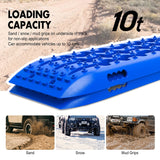 X-BULL 4X4 Recovery tracks 10T 2 Pairs/ Sand tracks/ Mud tracks/  Mounting Bolts Pins Gen 2.0 -Blue