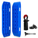 4WD Recovery Tools: X-BULL Hitch Receiver 5T Recovery Receiver With 2PCS Recovery tracks Boards Gen2.0 Blue