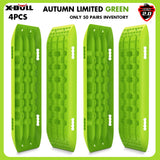 4WD Recovery Tools: X-BULL Recovery Tracks Boards 10T 4PCS 2Pairs Truck Snow Mud 4WD Offroad Gen2.0 91cm Green