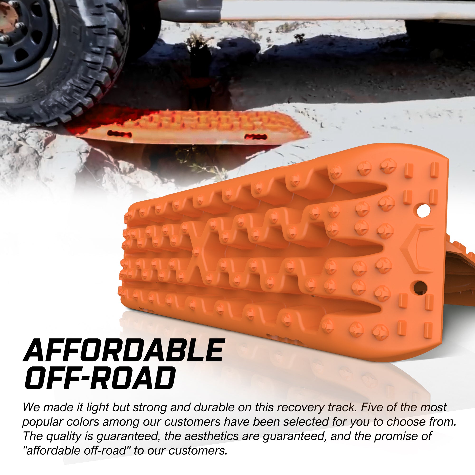 4WD Recovery Tools: X-BULL 2PCS Recovery Tracks Snow Tracks Mud tracks 4WD With 4PC mounting bolts