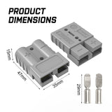 Automotive Repair & Speciality Tools: X-BULL 10 x 50A Anderson Style Plug Copper Connectors Terminals Pack Caravan Trailer Solar