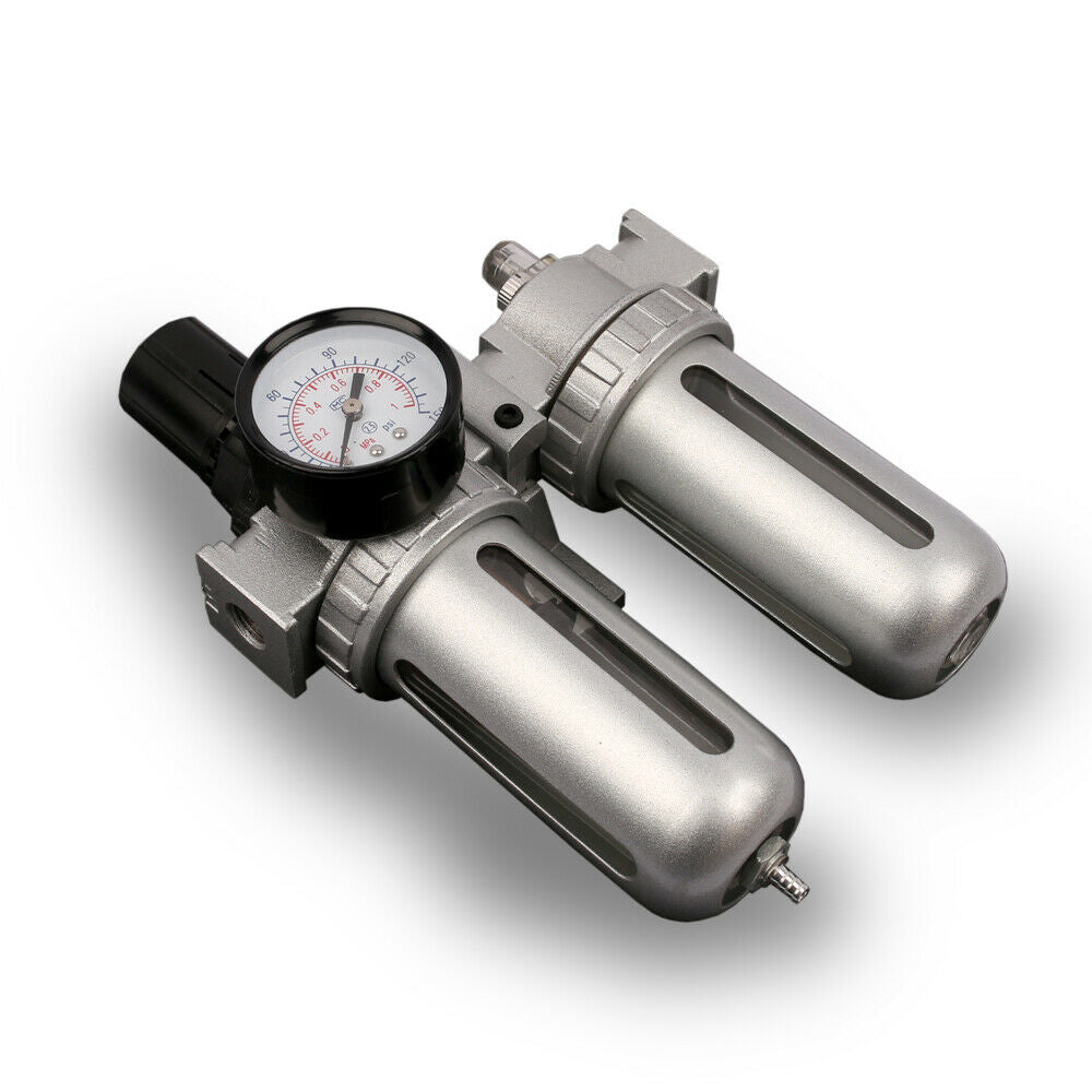 Automotive Repair & Speciality Tools: X-BULL Air Compressor Moisture Filter Water Trap Filter Regulator Mount Fitting