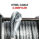 Boating Accessories: X-BULL Electric Winch 3000lbs/1360kg Wireless 12V Steel Cable ATV 4WD BOAT 4X4
