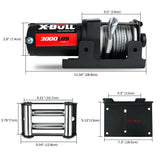 Boating Accessories: X-BULL Electric Winch 3000lbs/1360kg Wireless 12V Steel Cable ATV 4WD BOAT 4X4