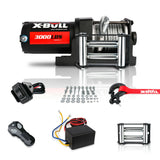 Boating Accessories: X-BULL Electric Winch 3000lbs/1360kg Wireless 12V Steel Cable ATV 4WD BOAT 4X4