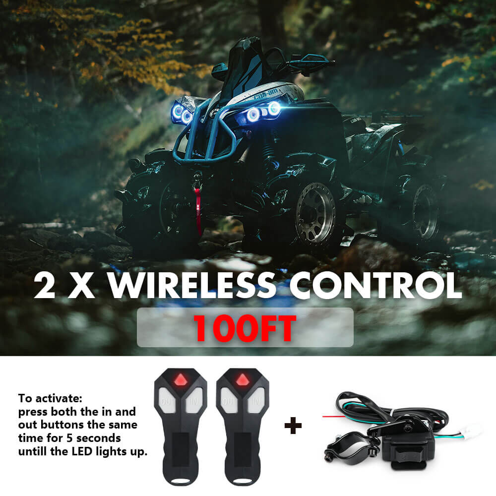 Automotive Lifts & Hoists: X-BULL 12V Electric Winch 3000LB ATV Winch Boat Trailer Winch Synthetic Rope