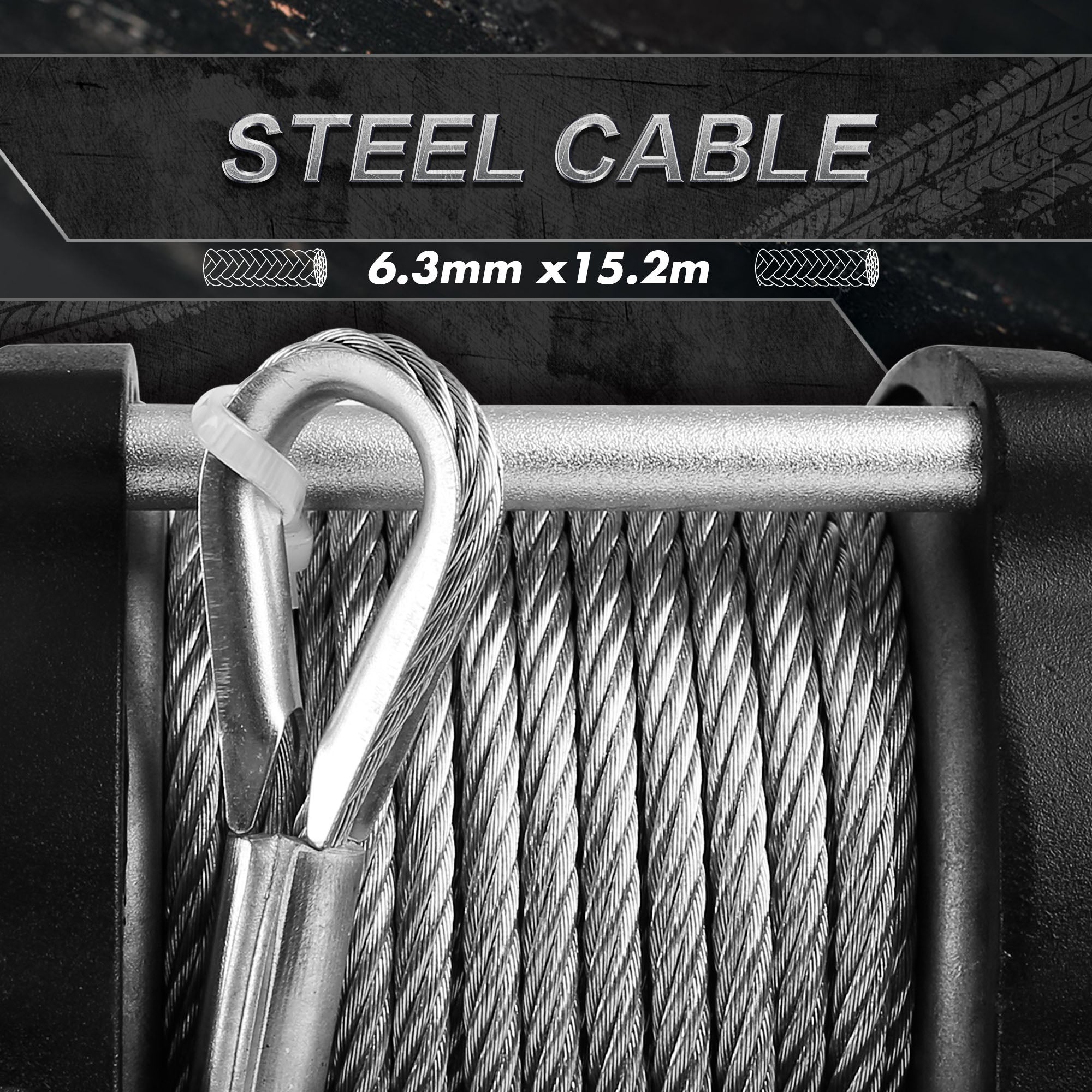 4WD Recovery Tools: X-BULL 12V Electric Winch 5000LBS Wireless Steel Cable ATV Boat With 13M Synthetic Rope