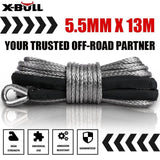 4WD Recovery Tools: X-BULL Electric Winch 12V 5000LBS Wireless Steel Cable ATV Boat With 13M Synthetic Rope