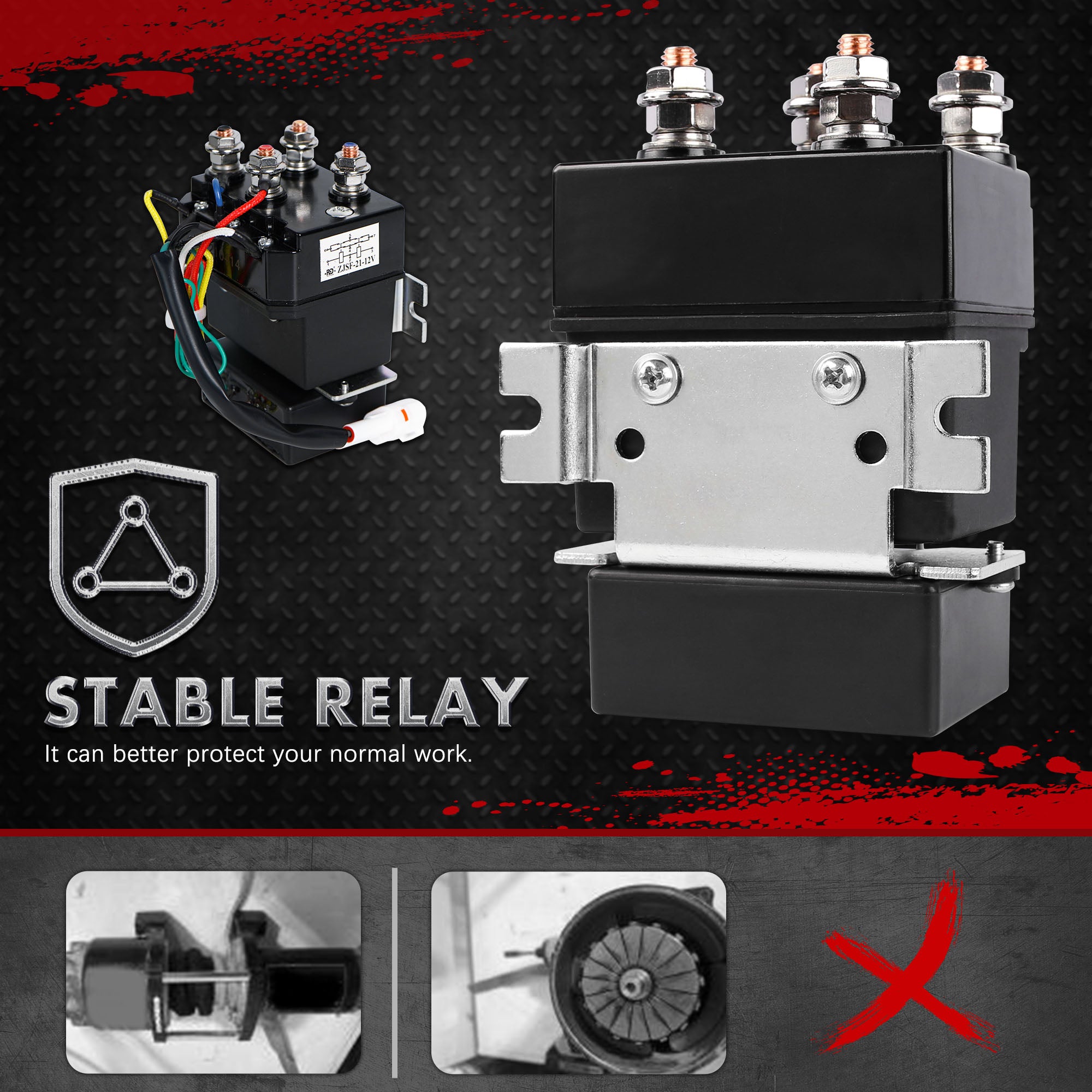 4WD Recovery Tools: X-BULL Electric Winch 12V 5000LBS Wireless Steel Cable ATV Boat With 13M Synthetic Rope