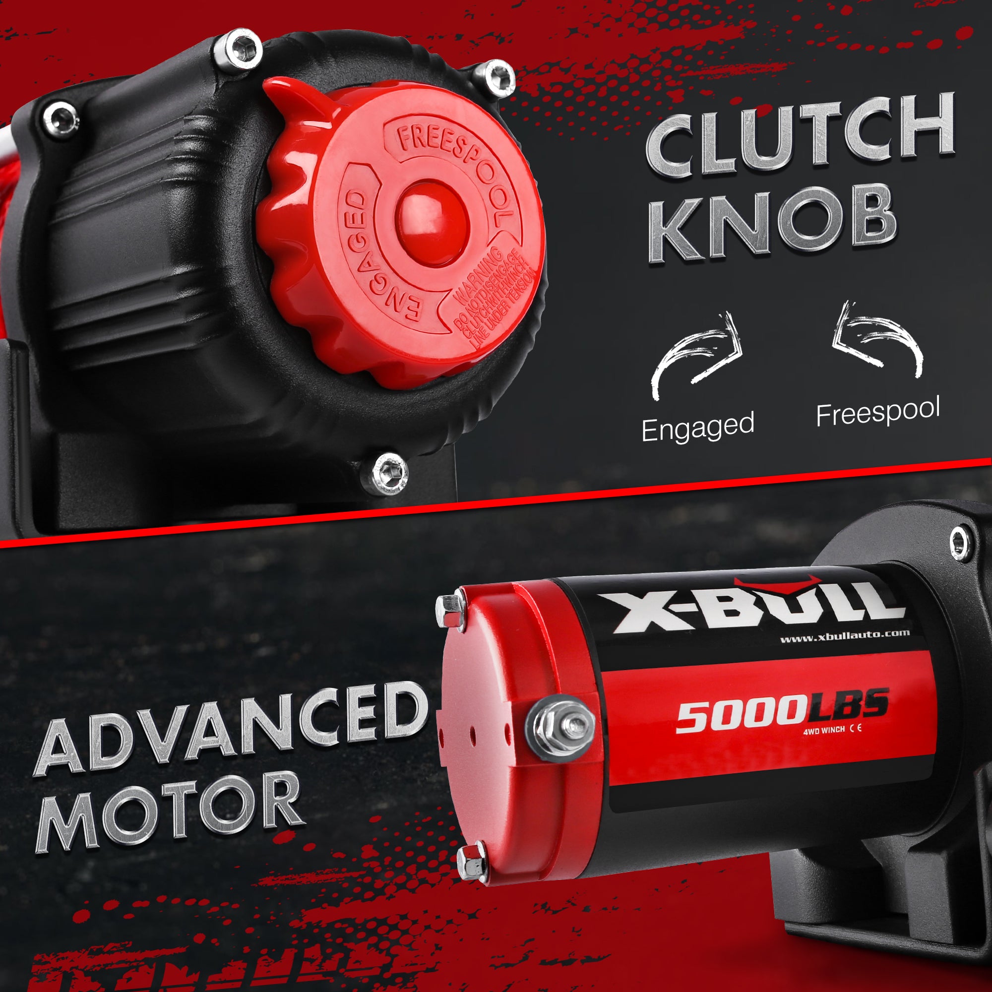 Automotive Lifts & Hoists: X-BULL Electric Winch 5000LBS 12V 15.2M Synthetic Rope Wireless ATV UTV 4WD Boat