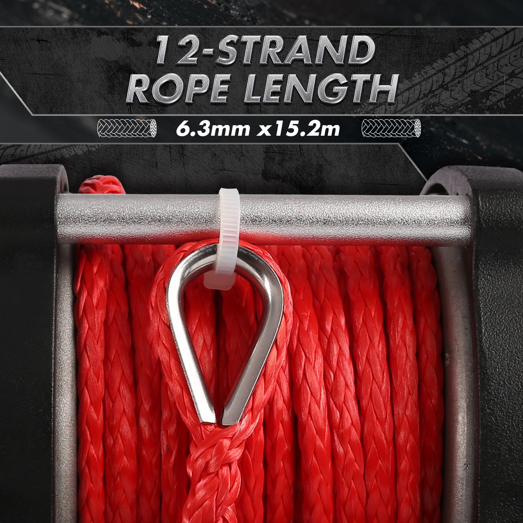 Automotive Lifts & Hoists: X-BULL Electric Winch 5000LBS 12V 15.2M Synthetic Rope Wireless ATV UTV 4WD Boat