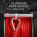 Automotive Lifts & Hoists: X-BULL Electric Winch 5000LBS 12V 15.2M Synthetic Rope Wireless ATV UTV 4WD Boat