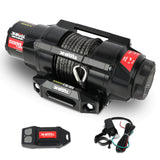 Automotive Parts: X-BULL 5000LBS Electric Winch 12V Synthetic Rope ATV UTV Boat Upgraded version
