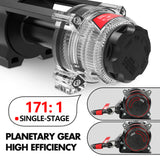 Automotive Parts: X-BULL 5000LBS Electric Winch 12V Synthetic Rope ATV UTV Boat Upgraded version