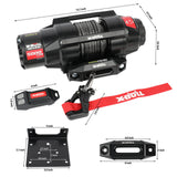 Automotive Parts: X-BULL 5000LBS Electric Winch 12V Synthetic Rope ATV UTV Boat Upgraded version