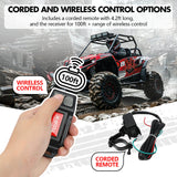Automotive Parts: X-BULL 5000LBS Electric Winch 12V Synthetic Rope ATV UTV Boat Upgraded version