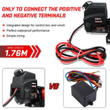 4WD Recovery Tools: X-BULL Electric Winch 6000LBS 12V BOAT Synthetic Rope Wireless Remote 4WD ATV UTV
